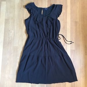 Gap Medium Black Ruffle Dress